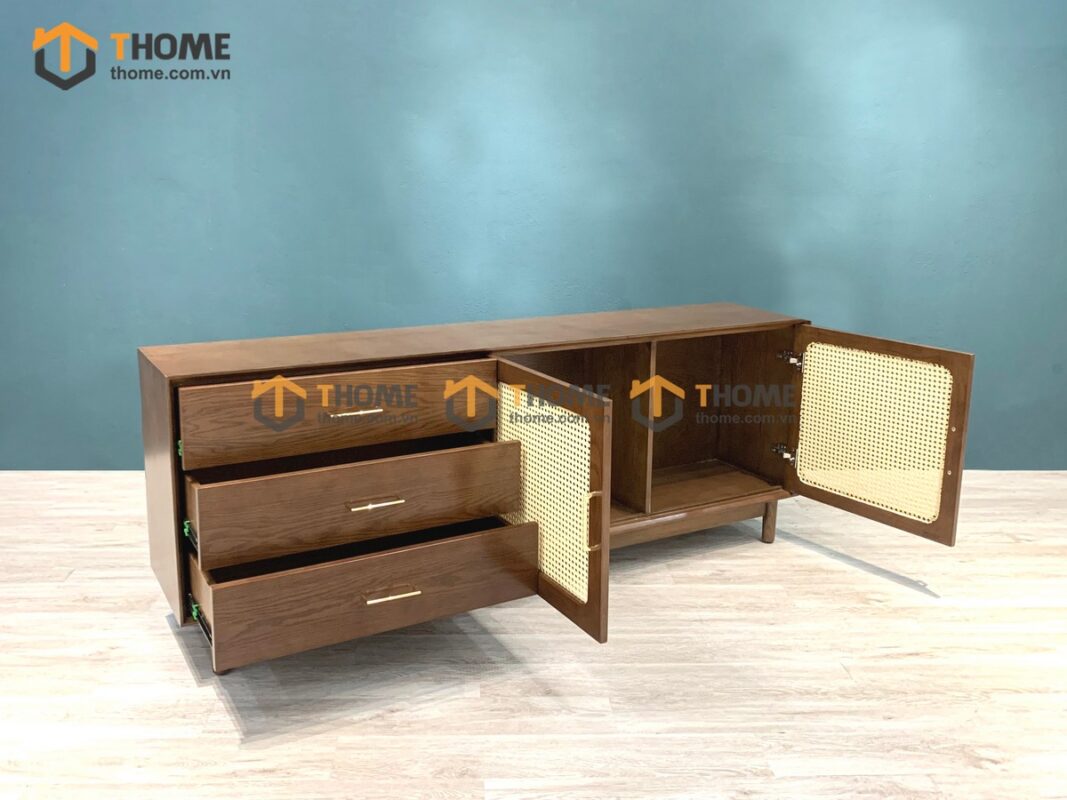 Tủ Trang Trí Gỗ Sồi Tự Nhiên 2 Cánh Mây Movado TNK-05SN