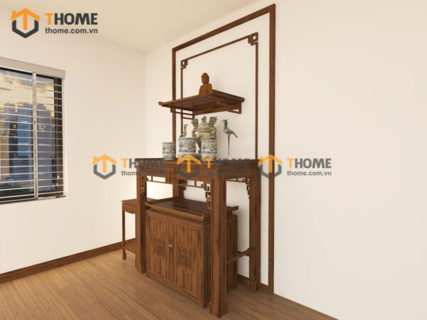 Tủ Thờ Gỗ Sồi Tự Nhiên Số 08 TT-13SN