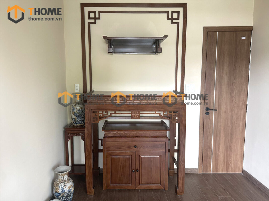 Tủ Thờ Gỗ Sồi Tự Nhiên Số 08 TT-13SN