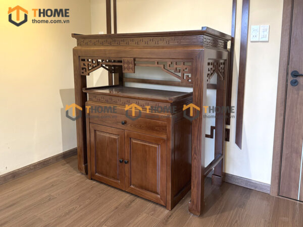 Tủ Thờ Gỗ Sồi Tự Nhiên Số 08 TT-13SN