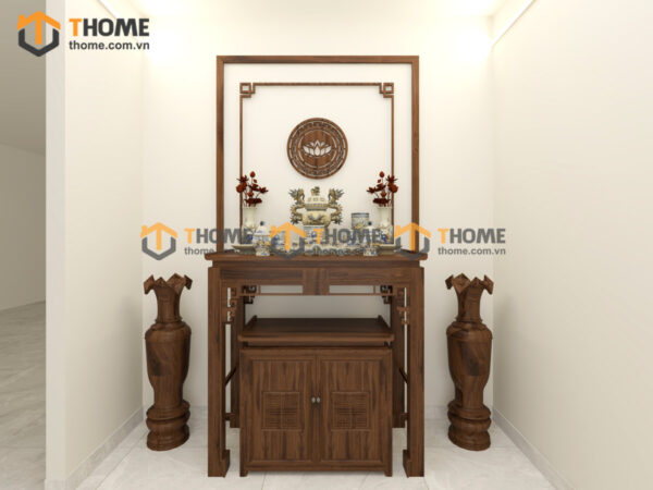 Tủ Thờ Gỗ Sồi Tự Nhiên Số 08 TT-13SN