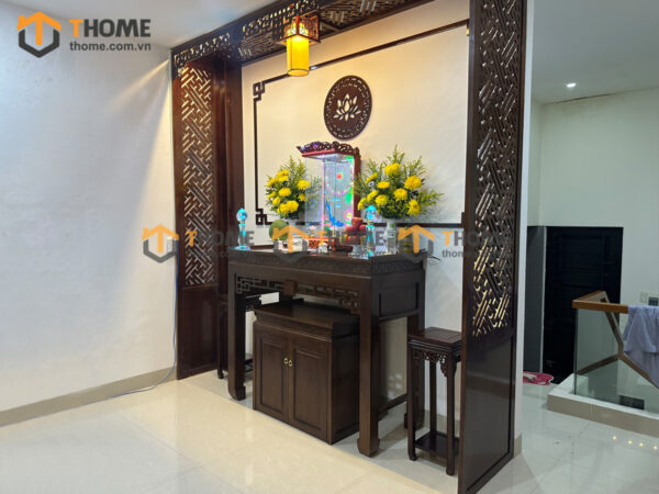 Tủ Thờ Gỗ Sồi Tự Nhiên Số 10 TT-15SN