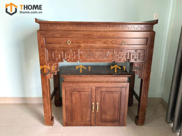 Tủ Thờ Gỗ Sồi Tự Nhiên Số 05 TT-10SN