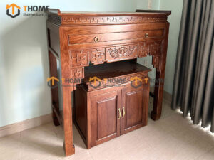 Tủ Thờ Gỗ Sồi Tự Nhiên Số 05 TT-10SN