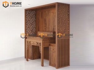 Tủ Thờ Gỗ Sồi Tự Nhiên Số 06 TT-11SN