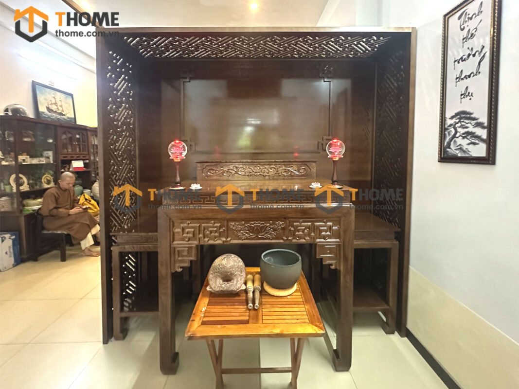 Tủ Thờ Gỗ Sồi Tự Nhiên Số 06 TT-11SN