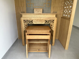 Tủ Thờ Gỗ Sồi Tự Nhiên Số 07 TT-12SN