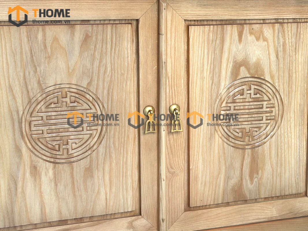 Tủ Thờ Gỗ Sồi Tự Nhiên Số 07 TT-12SN