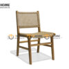 Ghế Ăn Gỗ Sồi Tự Nhiên Đan Cói Ken GHEMC-06SN