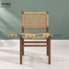 Ghế Ăn Gỗ Sồi Tự Nhiên Đan Cói Ken GHEMC-06SN