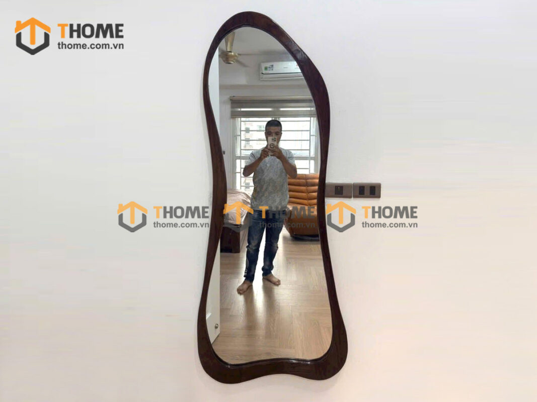 Gương Soi Treo Tường Gỗ Sồi Tự Nhiên Toàn Thân Dị Dạng GS-24SN