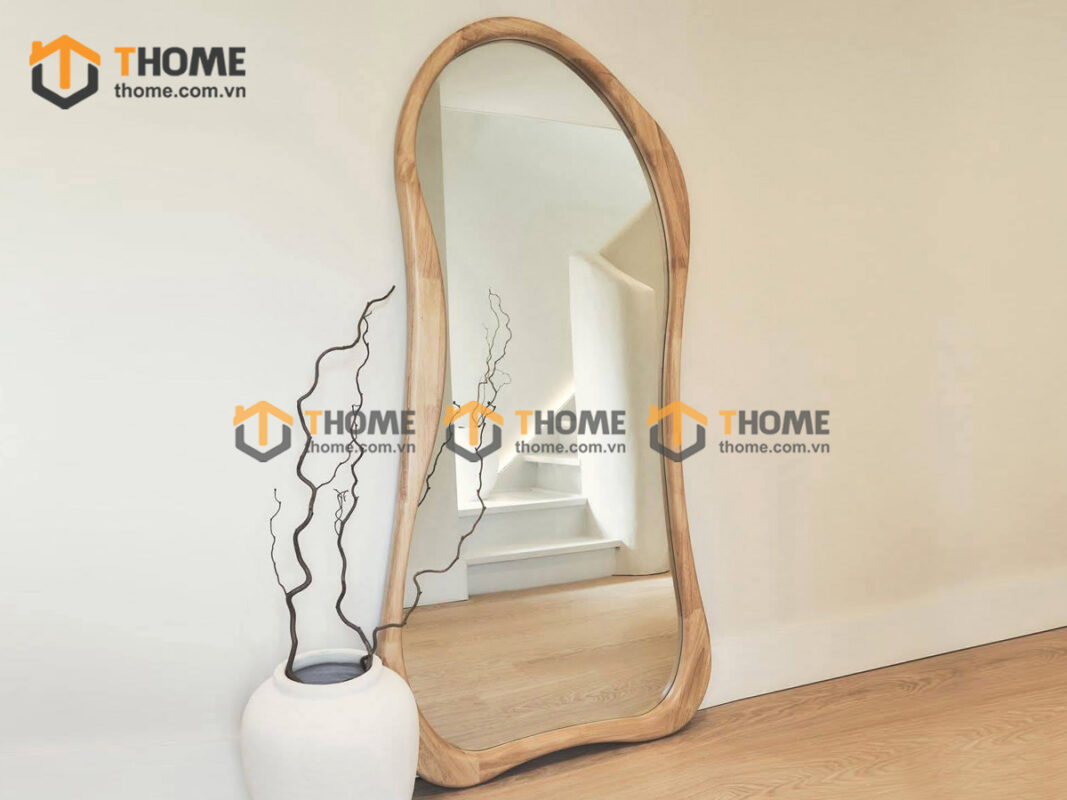 Gương Soi Treo Tường Gỗ Sồi Tự Nhiên Toàn Thân Dị Dạng GS-24SN