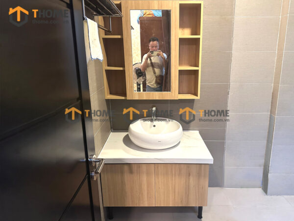 Tủ Lavabo Gỗ Nhựa 2 Cánh Mở TL-05SN