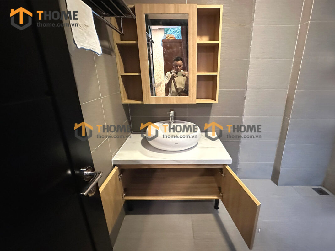 Tủ Lavabo Gỗ Nhựa 2 Cánh Mở TL-05SN