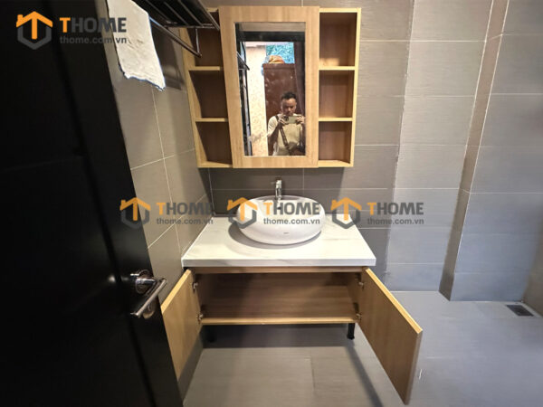 Tủ Lavabo Gỗ Nhựa 2 Cánh Mở TL-05SN