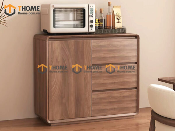 Tủ Trang Trí Gỗ Sồi Tự Nhiên Nova 1 Cánh Mở TNK-07SN