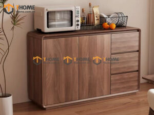 Tủ Trang Trí Gỗ Sồi Tự Nhiên Nova 2 Cánh Mở TNK-08SN
