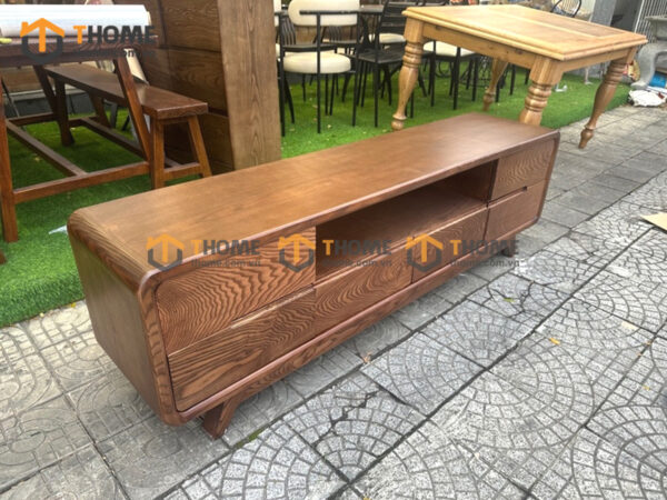 Tủ Tivi Gỗ Sồi Tự Nhiên 6 Hộc Kéo 1 Hộc Trống TTV-33SN