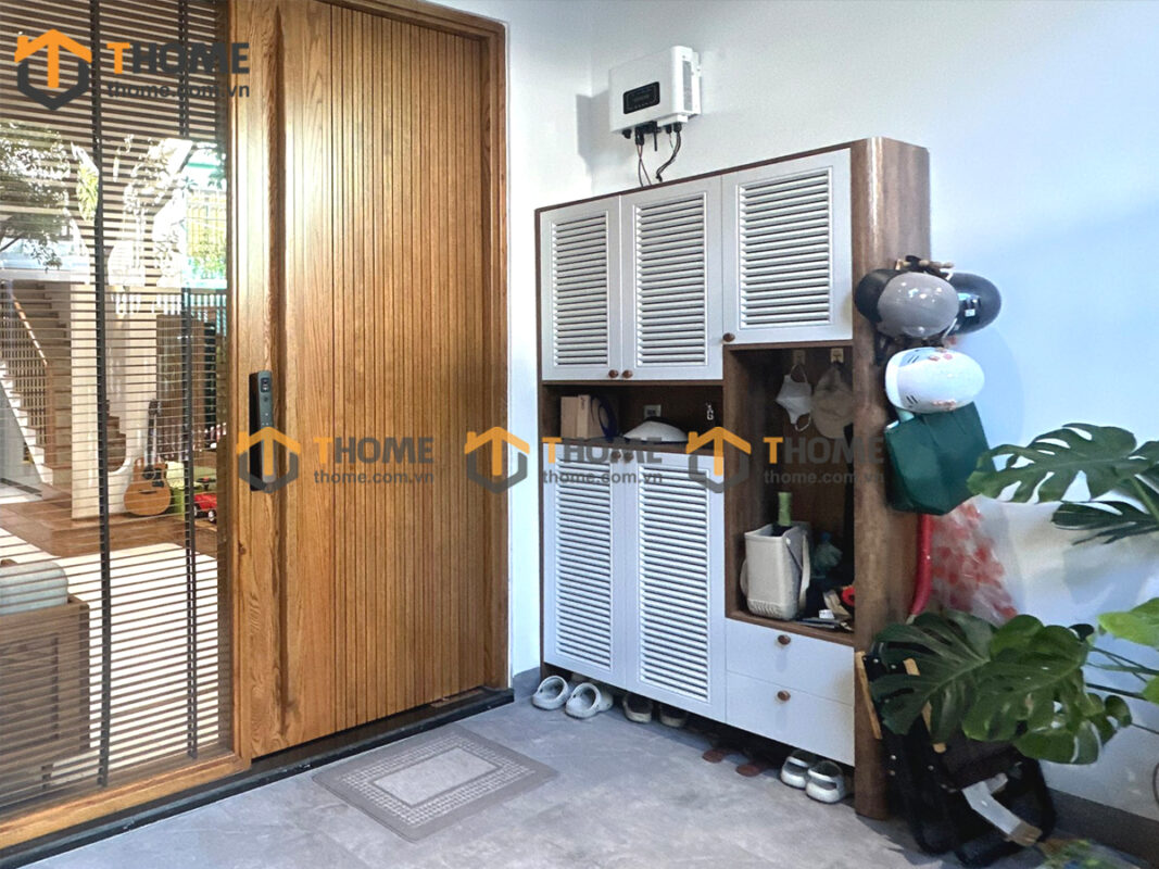 Hình Ảnh Thi Công Gỗ Sồi Tự Nhiên Nhà Chị Trâm Hòa Cường TTTC-48SN