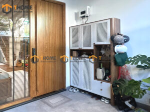 Hình Ảnh Thi Công Gỗ Sồi Tự Nhiên Nhà Chị Trâm Hòa Cường TTTC-48SN
