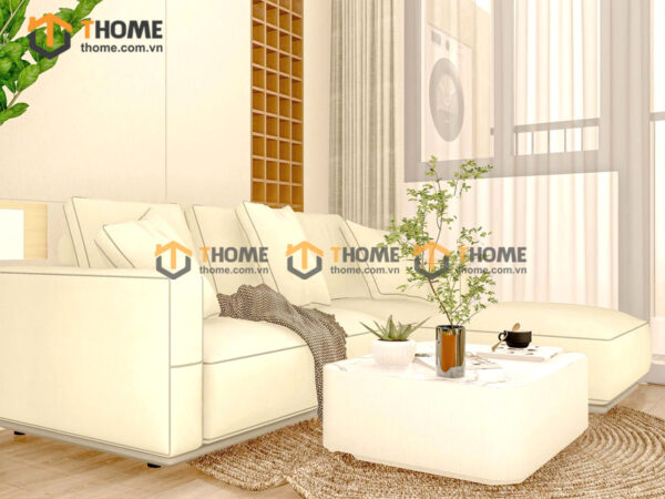 Hình Ảnh Thi Công Gỗ Sồi Tự Nhiên Căn Hộ Ori Garden Hòa Khánh TTTC-40SN