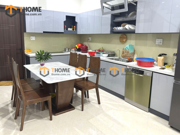 Hình Ảnh Thi Công Gỗ Sồi Tự Nhiên Nhà Anh Bình Cẩm Lệ TTTC-39SN