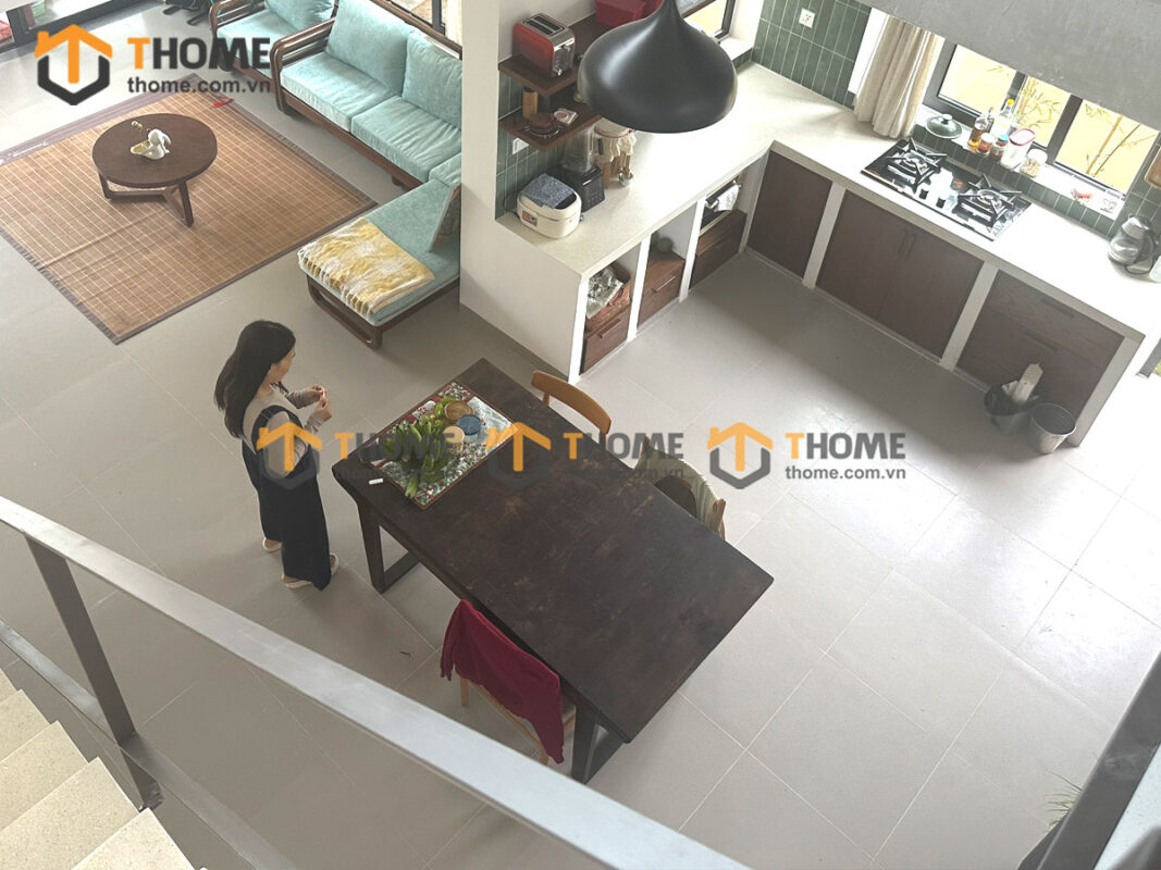 Hình Ảnh Thi Công Gỗ Sồi Tự Nhiên Nhà Chị Thanh Sky Hòa Xuân TTTC-45SN