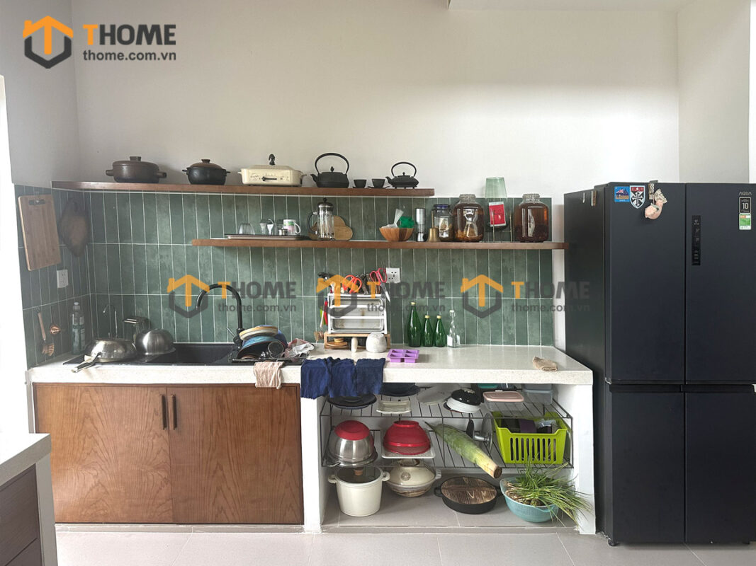 Hình Ảnh Thi Công Gỗ Sồi Tự Nhiên Nhà Chị Thanh Sky Hòa Xuân TTTC-45SN