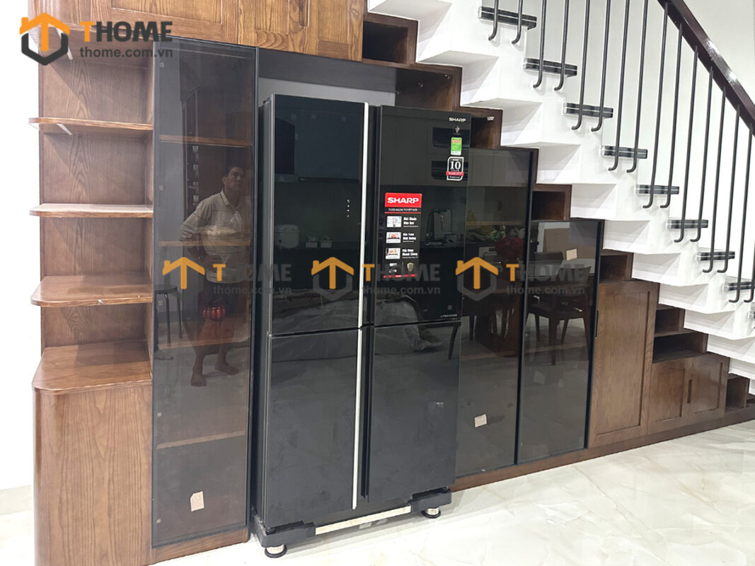 Hình Ảnh Thi Công Gỗ Sồi Tự Nhiên Nhà Chị Diệp Tùng Hòa Khánh TTTC-43SN