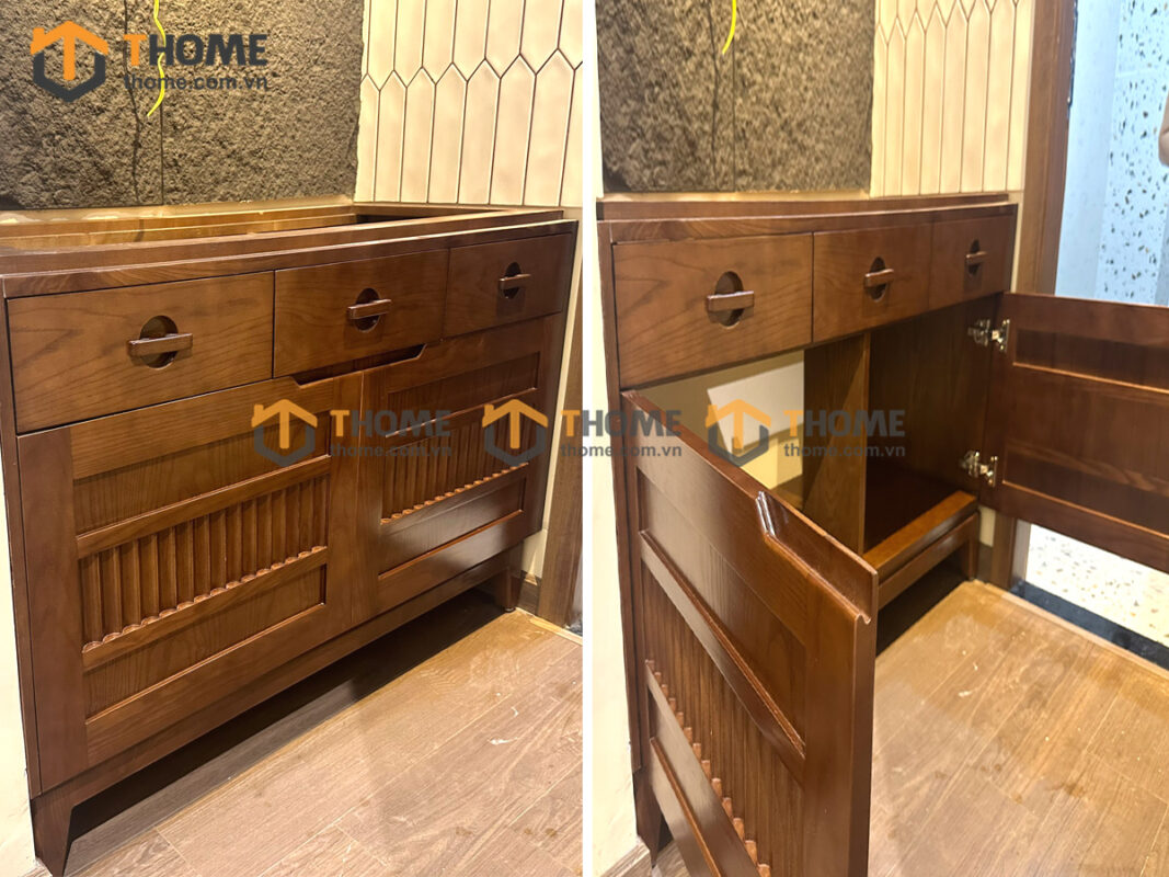 Hình Ảnh Thi Công Gỗ Sồi Tự Nhiên Nhà Anh Nhật Hòa Xuân TTTC-41SN
