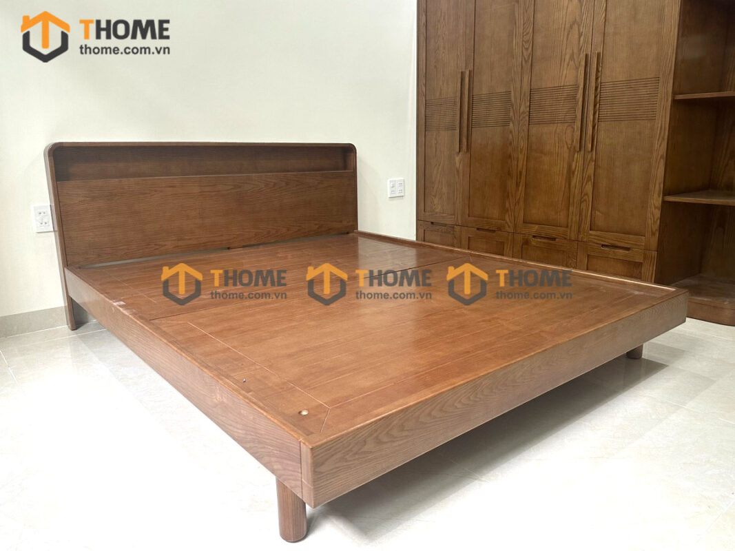 Hình Ảnh Thi Công Gỗ Sồi Tự Nhiên Nhà Anh Bình Cẩm Lệ TTTC-39SN