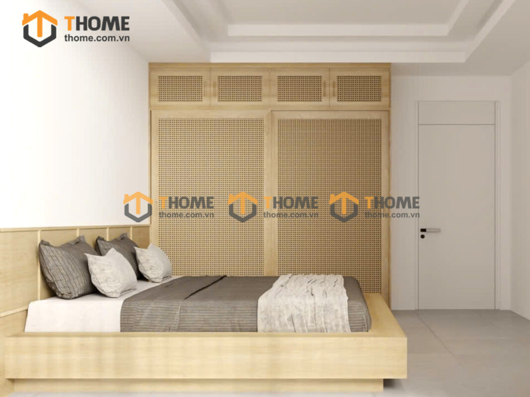 Hình Ảnh Thi Công Gỗ Sồi Tự Nhiên Nhà Chị Oanh Căn Hộ Aruza TTTC-34SN