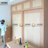 Hình Ảnh Thi Công Gỗ Sồi Tự Nhiên Nhà Chị Oanh Căn Hộ Aruza TTTC-34SN