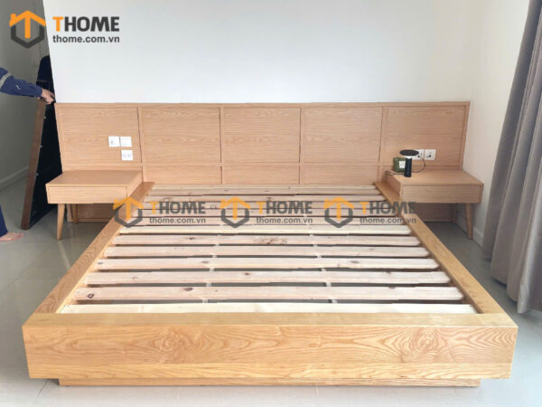 Hình Ảnh Thi Công Gỗ Sồi Tự Nhiên Nhà Chị Oanh Căn Hộ Aruza TTTC-34SN