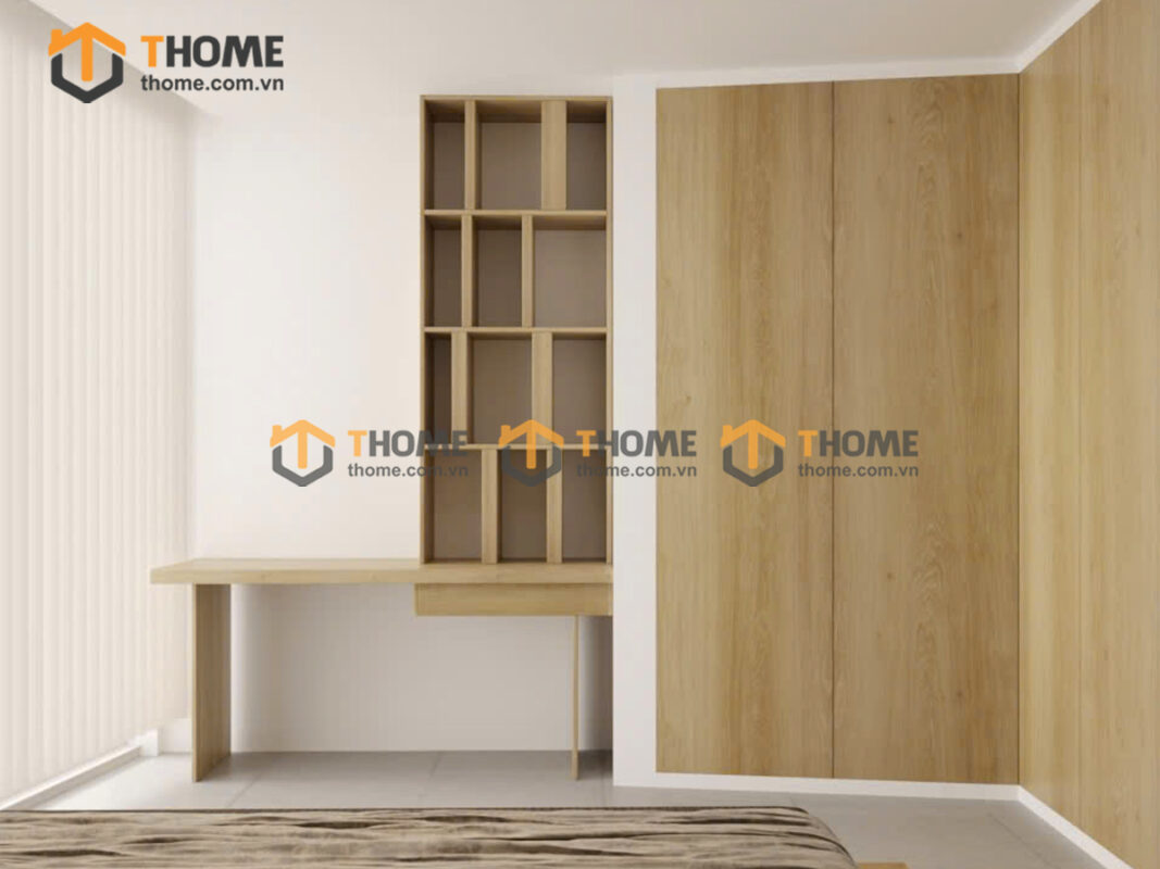 Hình Ảnh Thi Công Gỗ Sồi Tự Nhiên Nhà Chị Oanh Căn Hộ Aruza TTTC-34SN