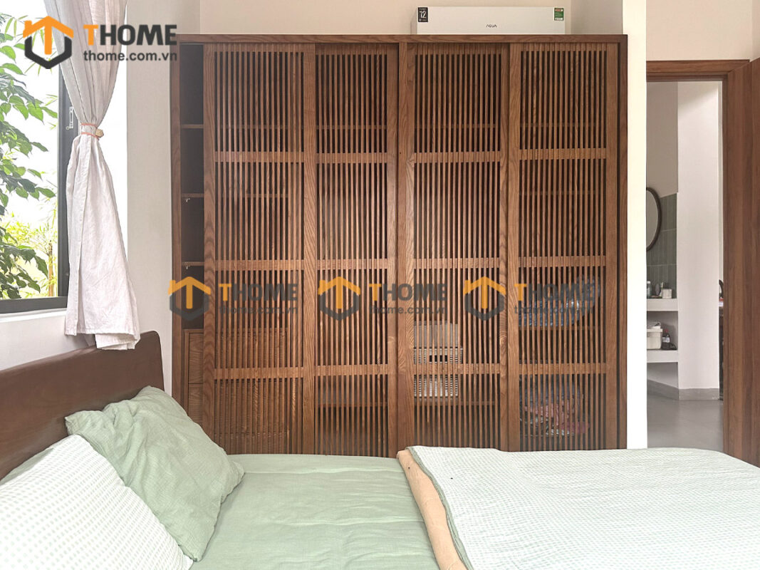 Hình Ảnh Thi Công Gỗ Sồi Tự Nhiên Nhà Chị Thanh Sky Hòa Xuân TTTC-45SN