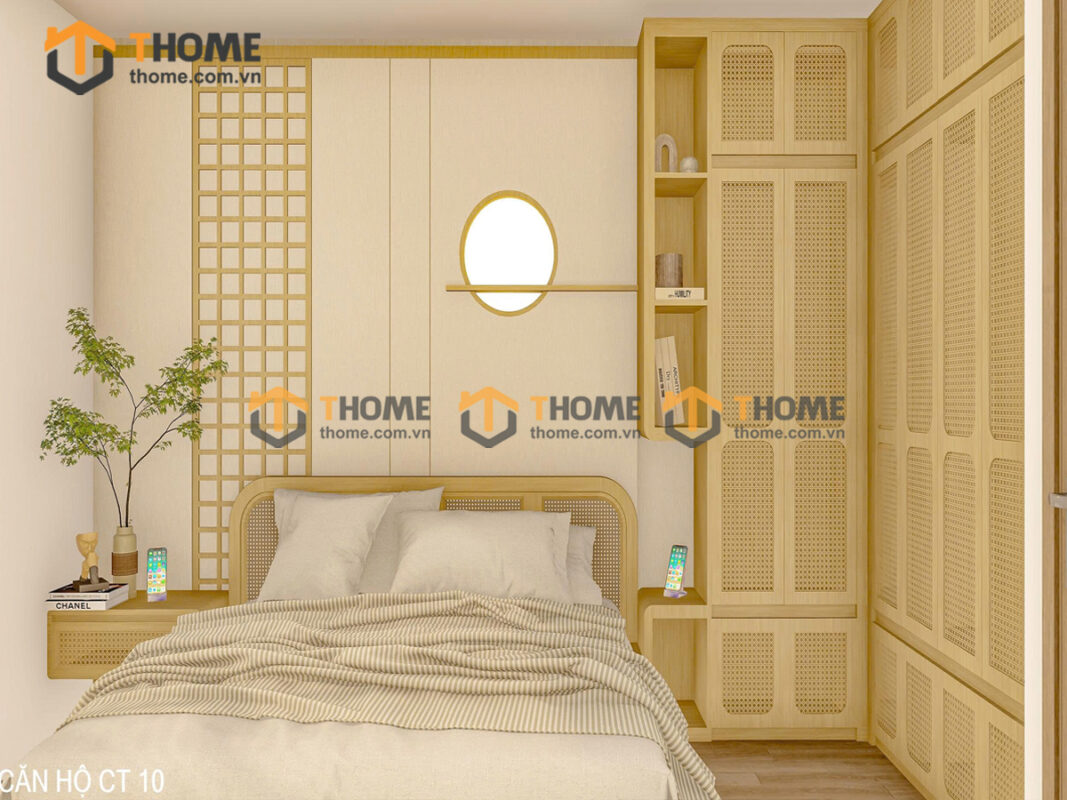 Hình Ảnh Thi Công Gỗ Sồi Tự Nhiên Căn Hộ Ori Garden Hòa Khánh TTTC-40SN