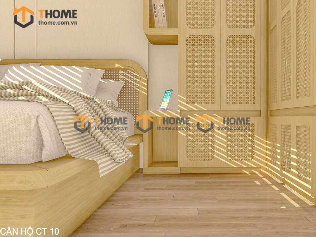 Hình Ảnh Thi Công Gỗ Sồi Tự Nhiên Căn Hộ Ori Garden Hòa Khánh TTTC-40SN