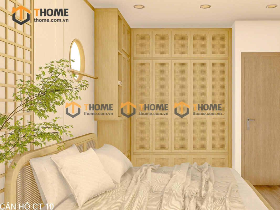 Hình Ảnh Thi Công Gỗ Sồi Tự Nhiên Căn Hộ Ori Garden Hòa Khánh TTTC-40SN