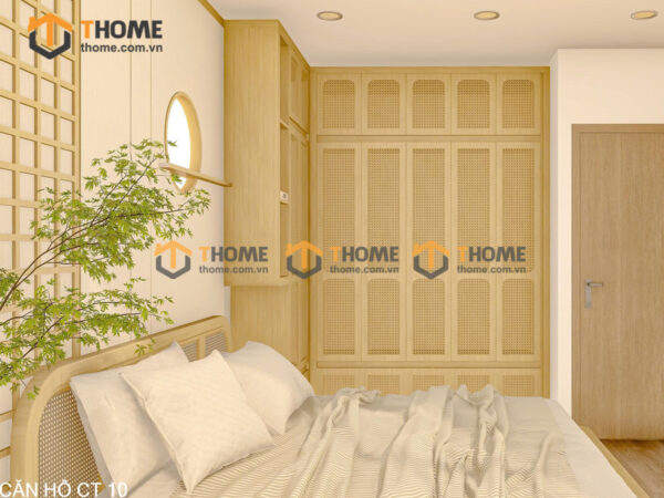 Hình Ảnh Thi Công Gỗ Sồi Tự Nhiên Căn Hộ Ori Garden Hòa Khánh TTTC-40SN