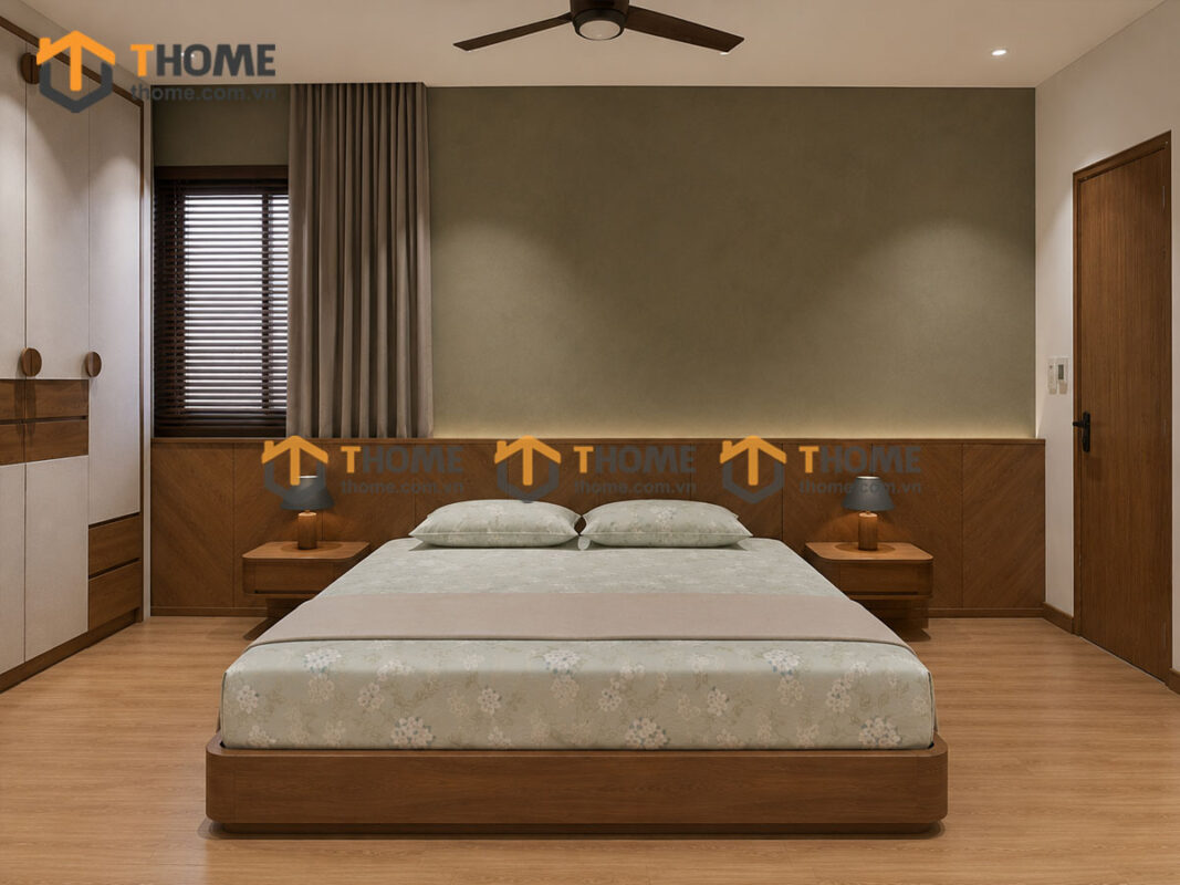Hình Ảnh Thi Công Gỗ Sồi Tự Nhiên Nhà Chị Trâm Hòa Cường TTTC-48SN
