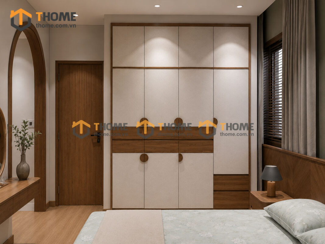 Hình Ảnh Thi Công Gỗ Sồi Tự Nhiên Nhà Chị Trâm Hòa Cường TTTC-48SN
