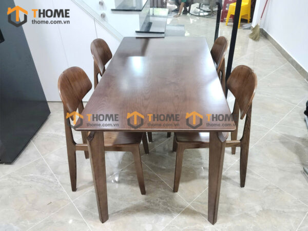 Bộ Bàn Ăn OP 4 Ghế (Nhiều Mẫu Ghế) Gỗ Sồi Tự Nhiên BBA4-26SN