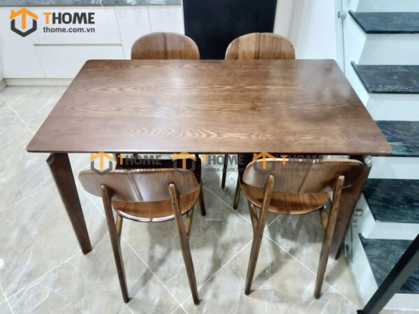 Bộ Bàn Ăn OP 4 Ghế (Nhiều Mẫu Ghế) Gỗ Sồi Tự Nhiên BBA4-26SN