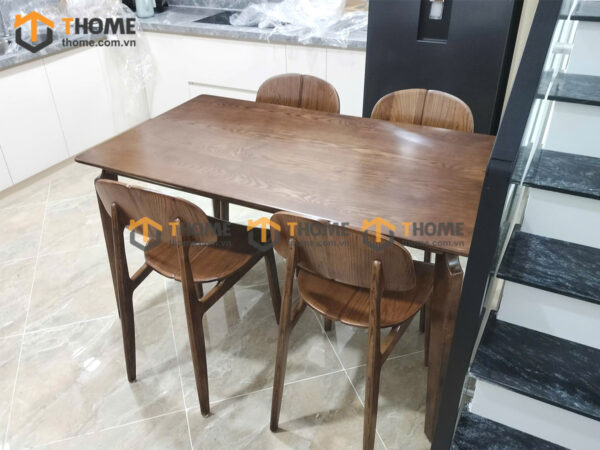 Bộ Bàn Ăn OP 4 Ghế (Nhiều Mẫu Ghế) Gỗ Sồi Tự Nhiên BBA4-26SN