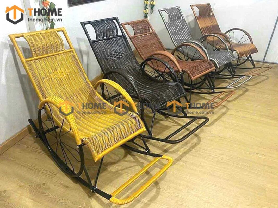 Ghế Thư Giãn Đọc Sách Khung Sắt Bọc Nhựa GTG-22NK