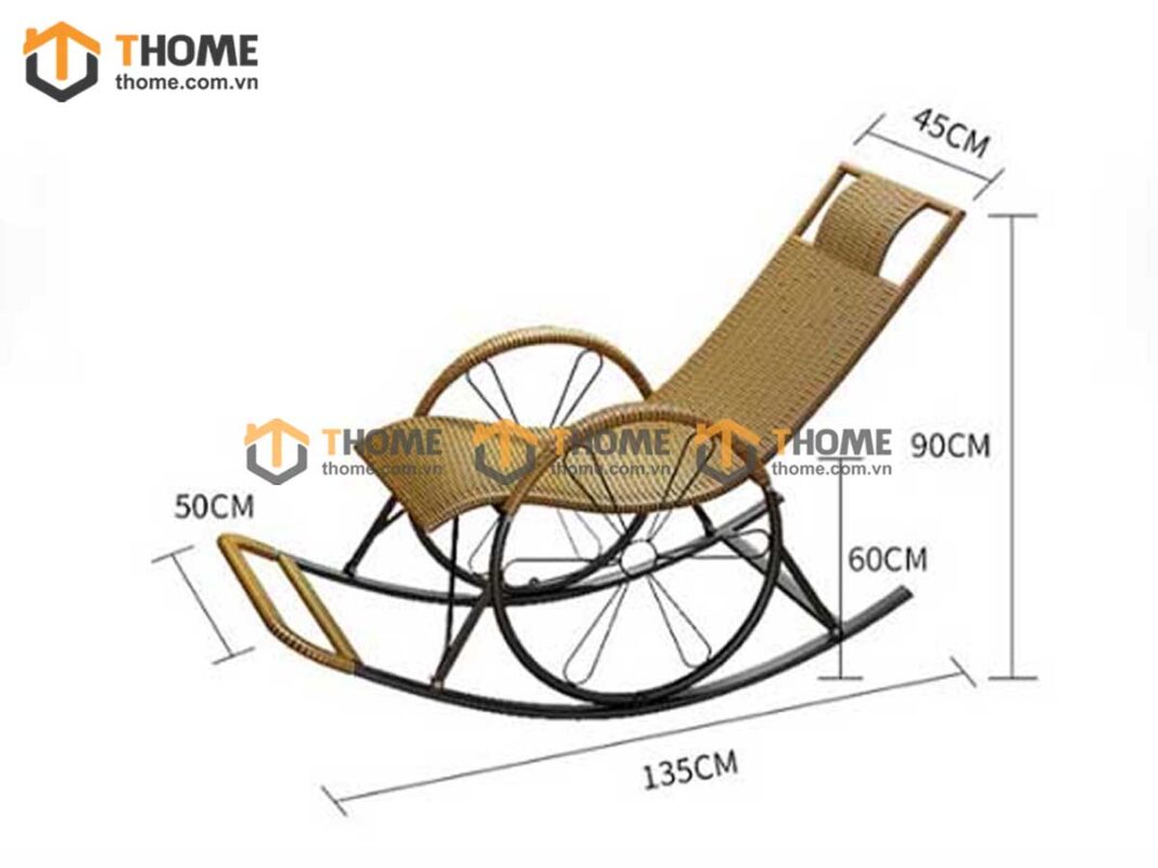 Ghế Thư Giãn Đọc Sách Khung Sắt Bọc Nhựa GTG-22NK