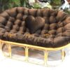 Ghế Papasan Đôi Khung Sắt Bọc Nhựa 1.6m GTG-23NK