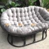 Ghế Papasan Đôi Khung Sắt Bọc Nhựa 1.6m GTG-23NK