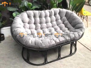 Ghế Papasan Đôi Khung Sắt Bọc Nhựa 1.6m GTG-23NK